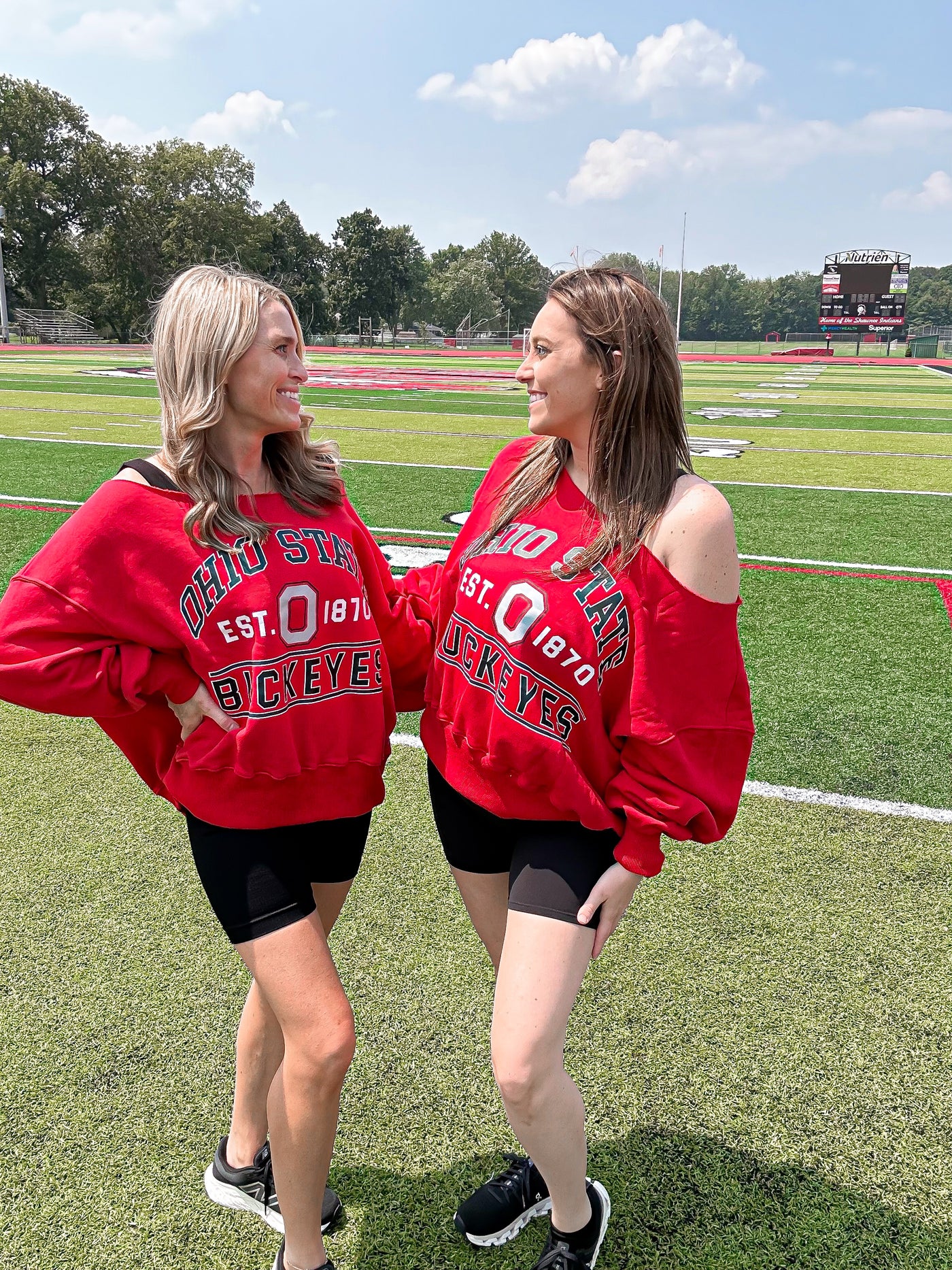 Ohio State Off The Shoulder Sweatshirt
