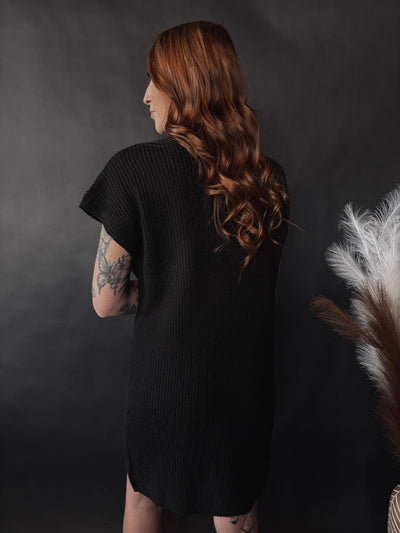 Grace Sweater Dress - Black