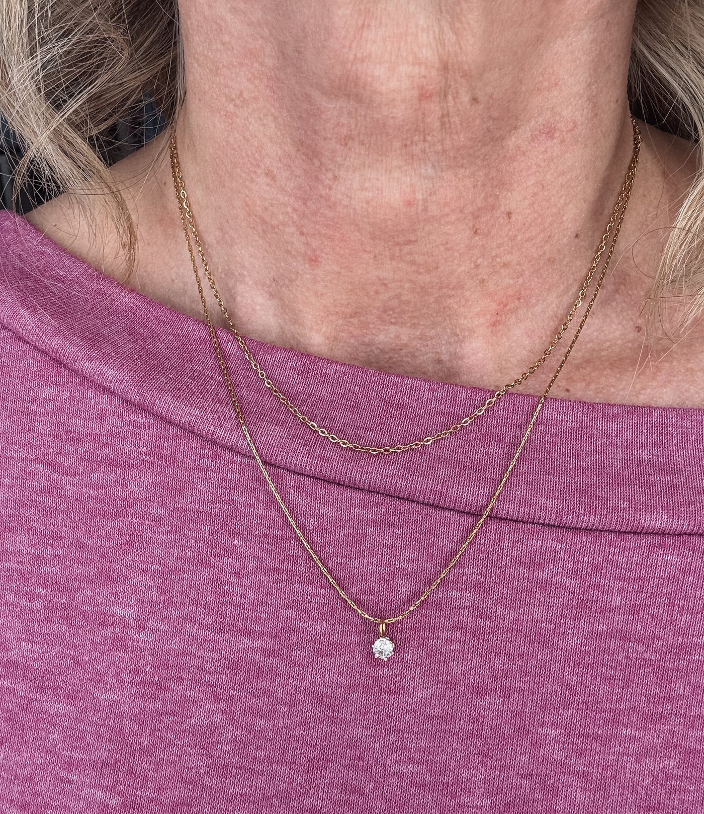 18K Dainty Gold Necklace