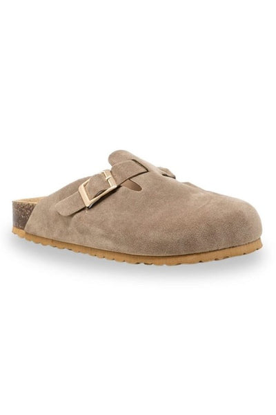 Chloe Taupe Slippers - FINAL SALE