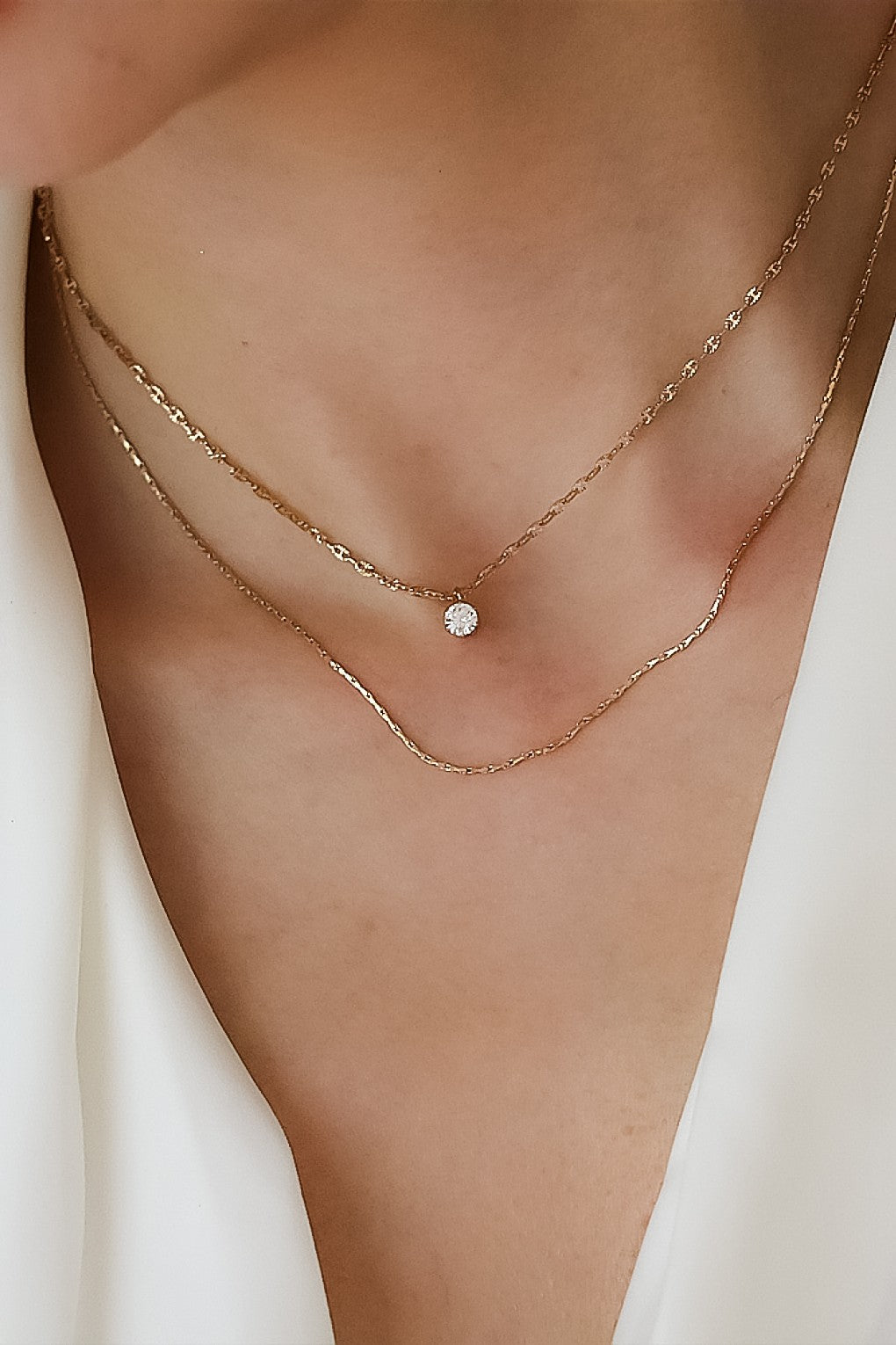 18K Dainty Gold Necklace