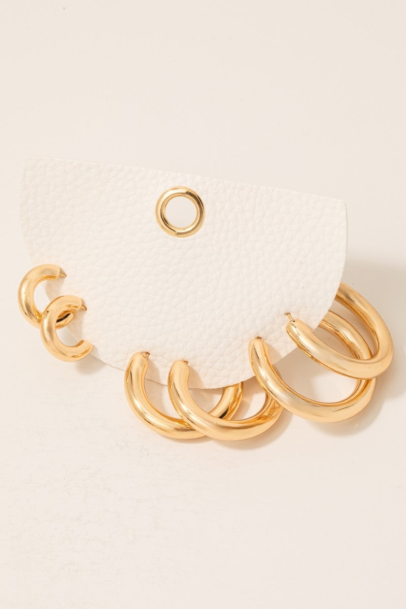 3 Piece Hoop Earring Set