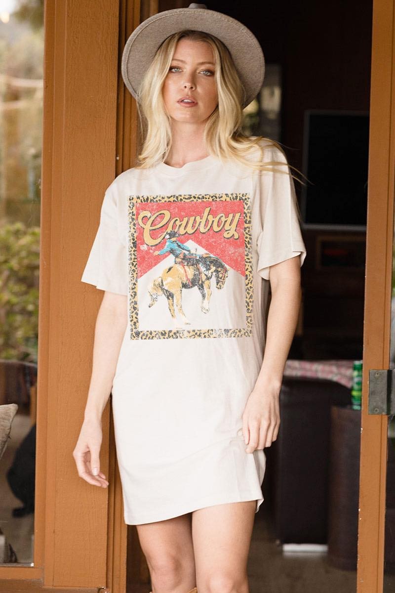 Cowboy Western Graphic Dress