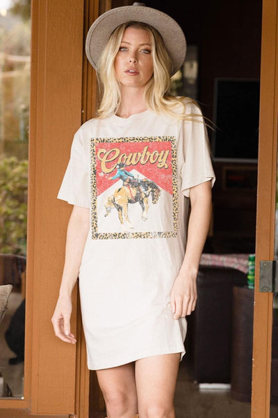 Cowboy Western Graphic Dress
