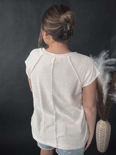 Madison French Terry Top - Cream