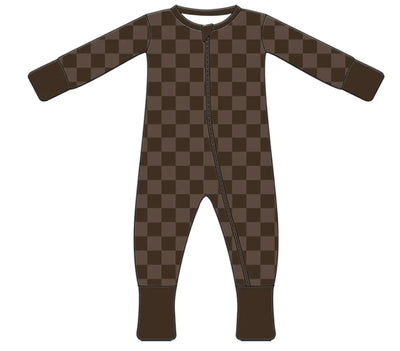 Chocolate Check Bamboo Sleeper