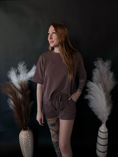 Corded Rib Set - Brown