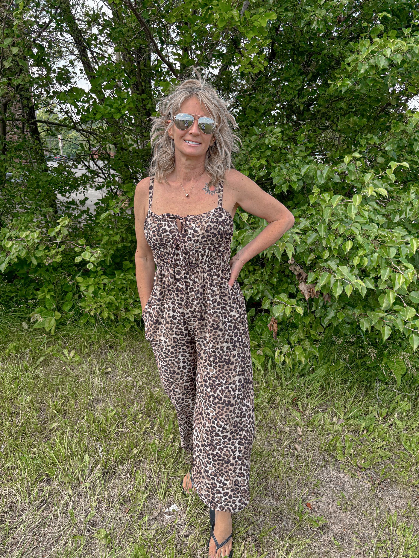 Leopard Jogger Jumpsuit