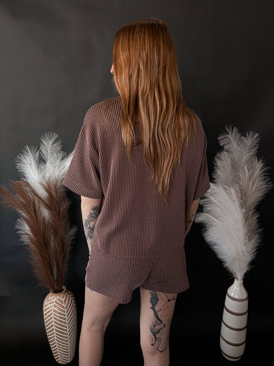 Corded Rib Set - Brown