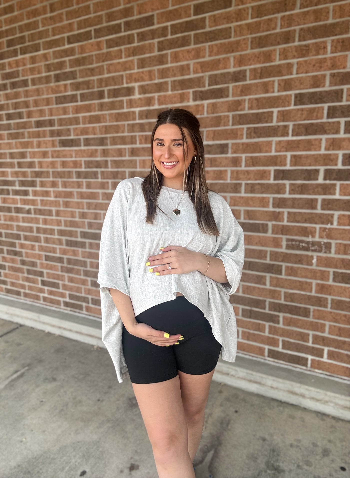 Twisted Cuff Oversized Semi-Cropped Top