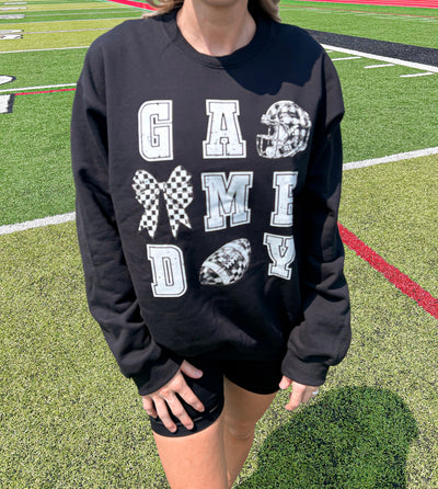 Game Day Checkered Crewneck