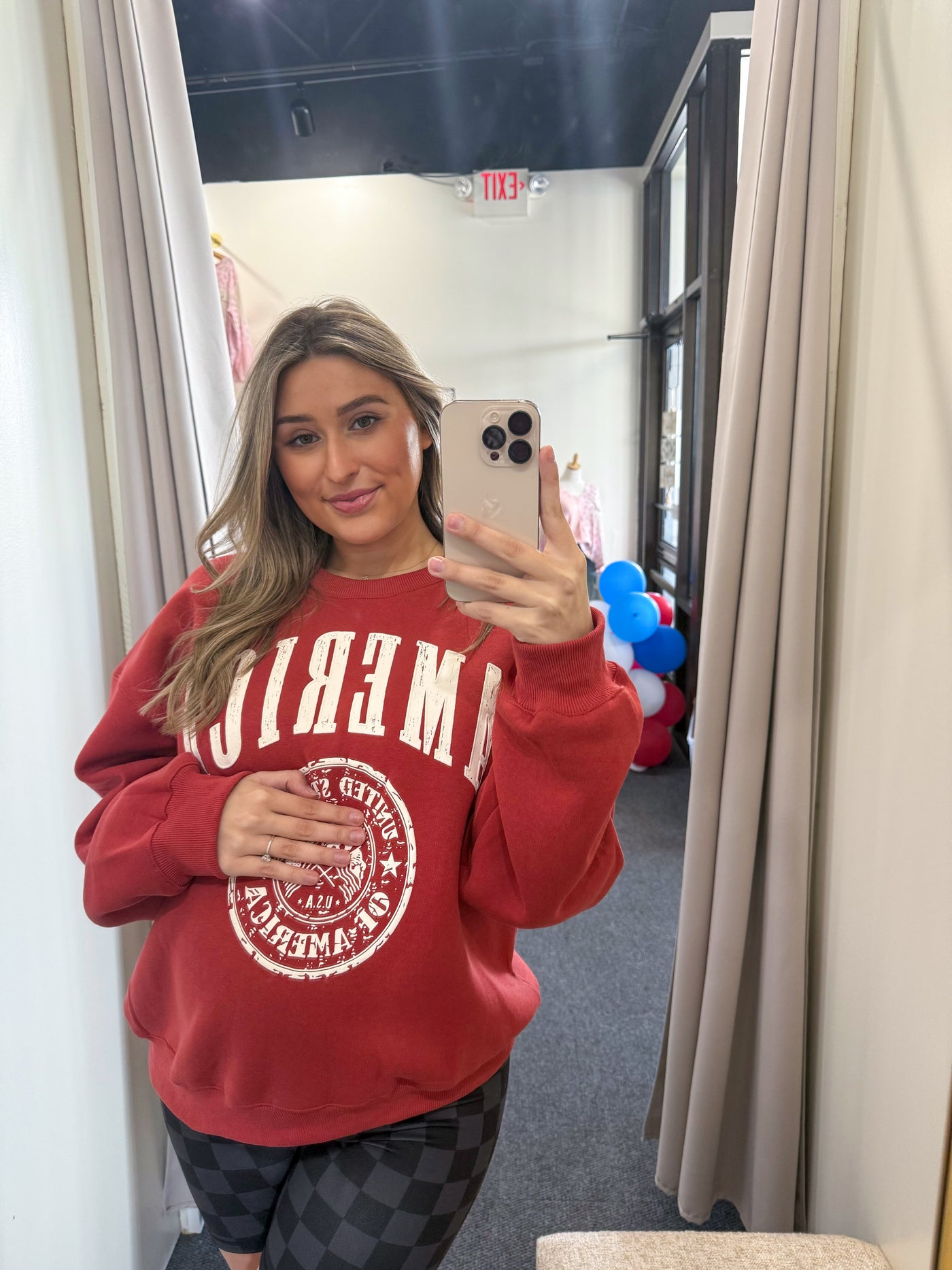 America Graphic Fleece Sweatshirt