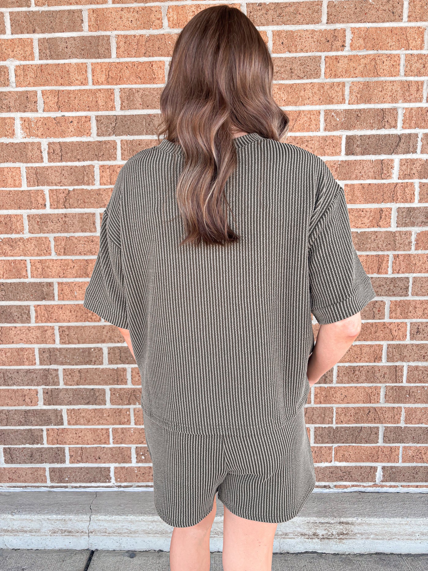 Corded Rib Set - Dk Olive