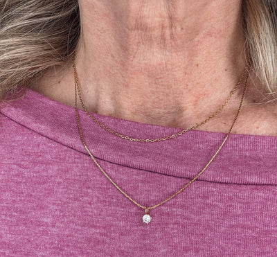 18K Dainty Gold Necklace