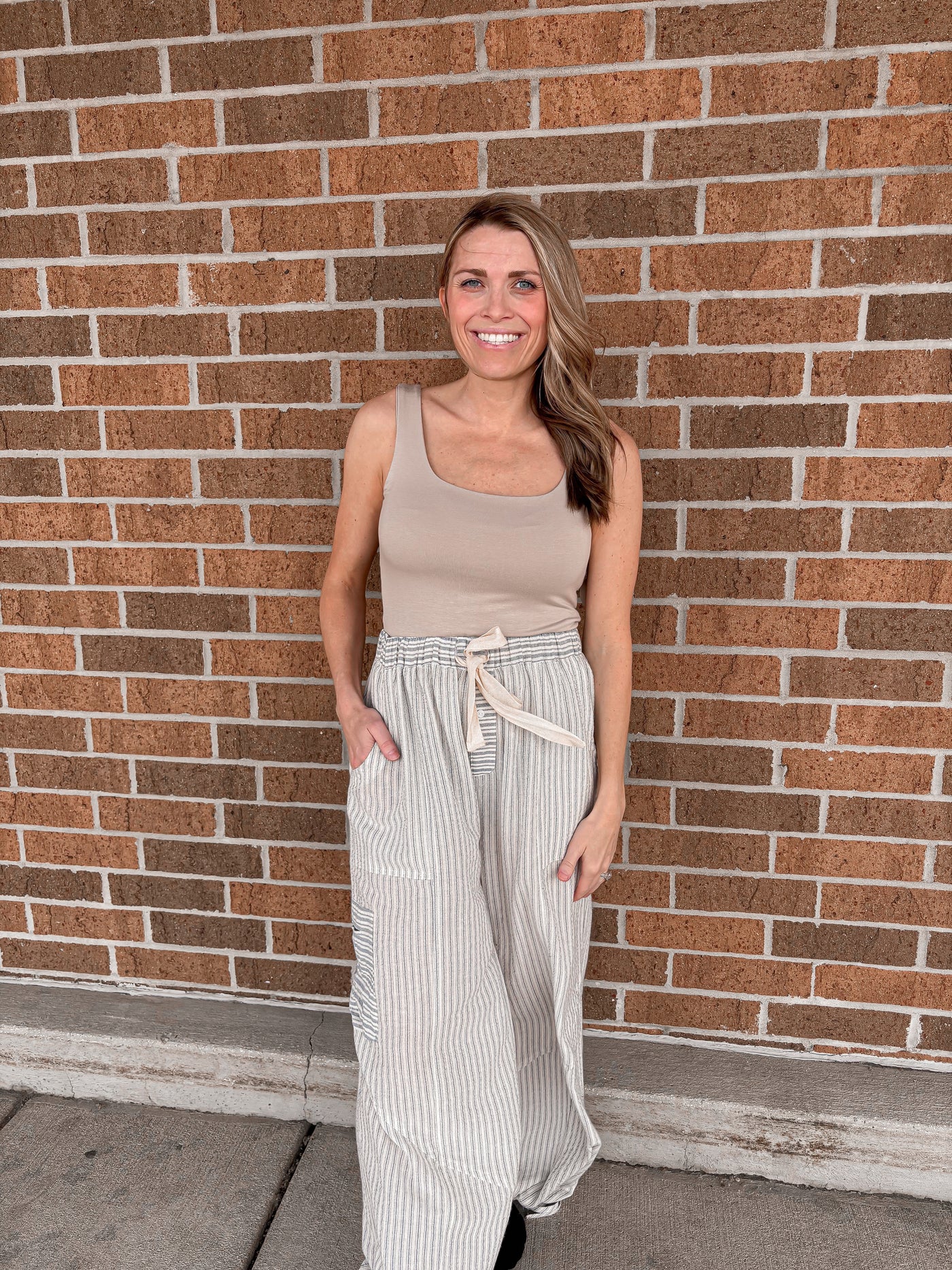 Multi Stripe Balloon Pants