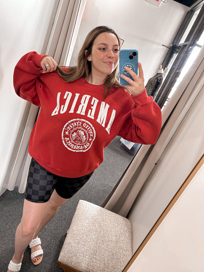 America Graphic Fleece Sweatshirt