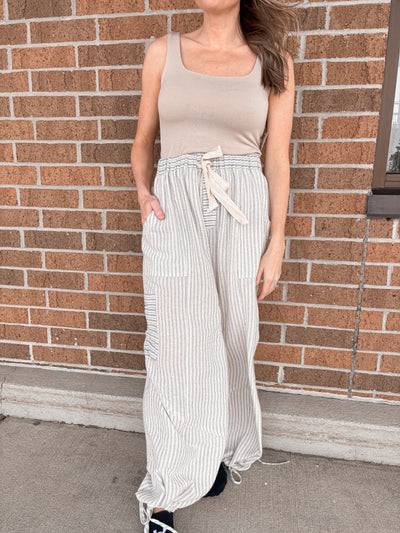 Multi Stripe Balloon Pants