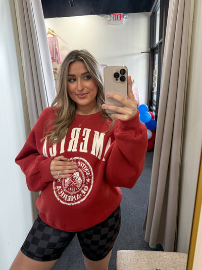 America Graphic Fleece Sweatshirt