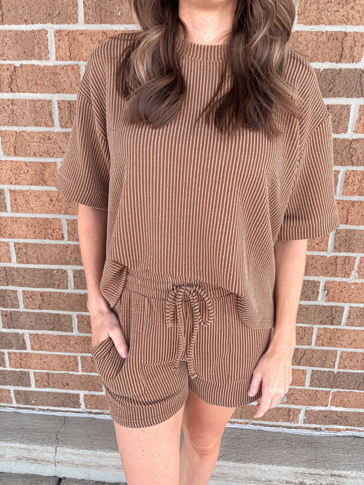 Corded Rib Set - Deep Camel