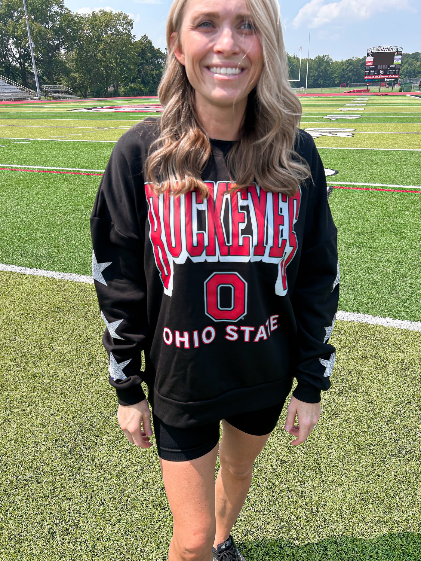 Ohio State Star Embellished Crewneck