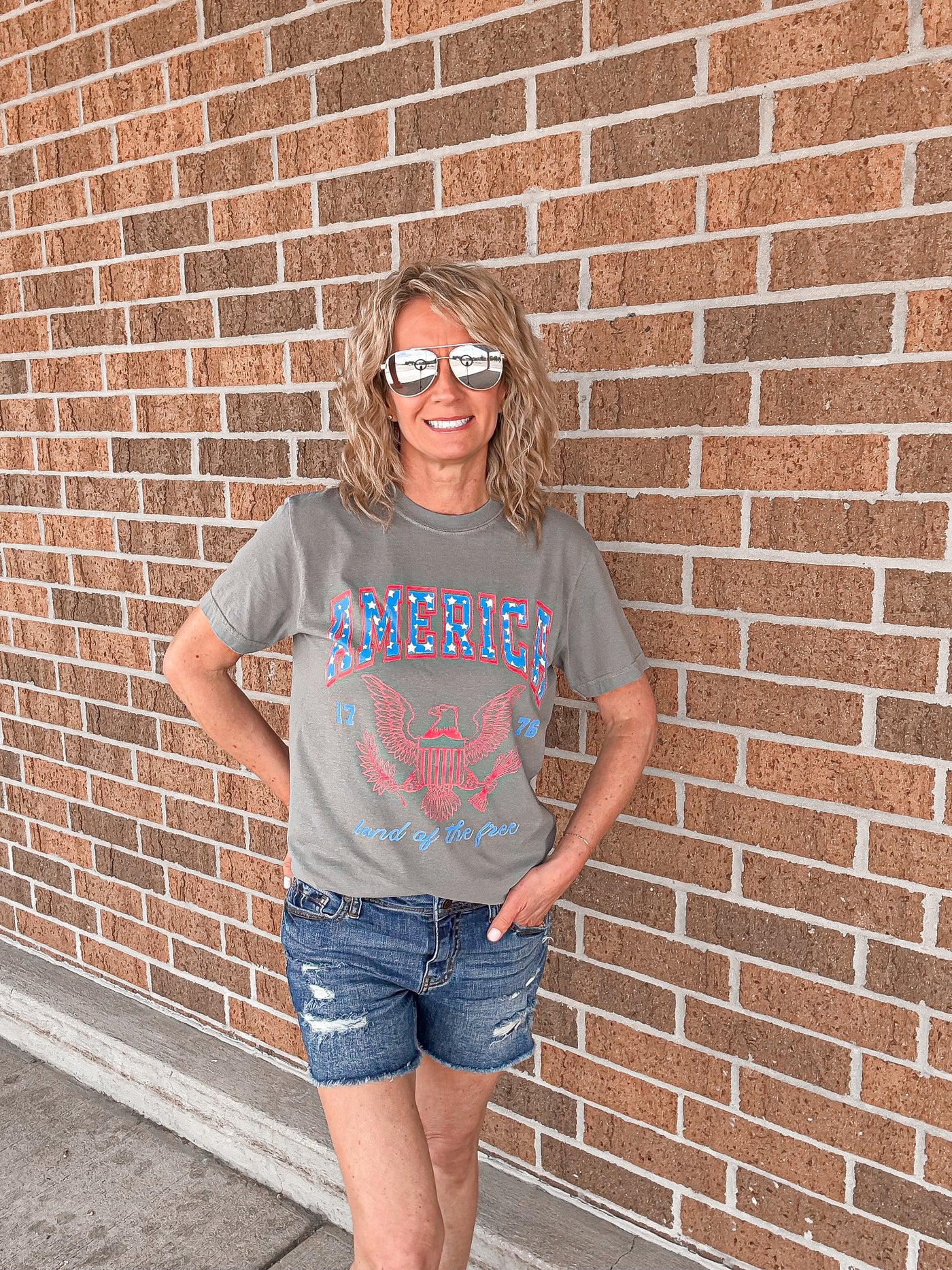 America Land Of Free Graphic Tee - FINAL SALE