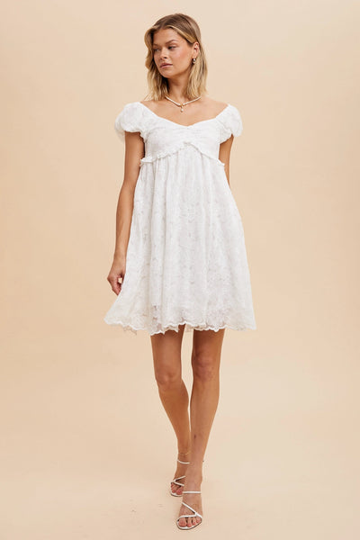 Lace Embroidered Floral Dress