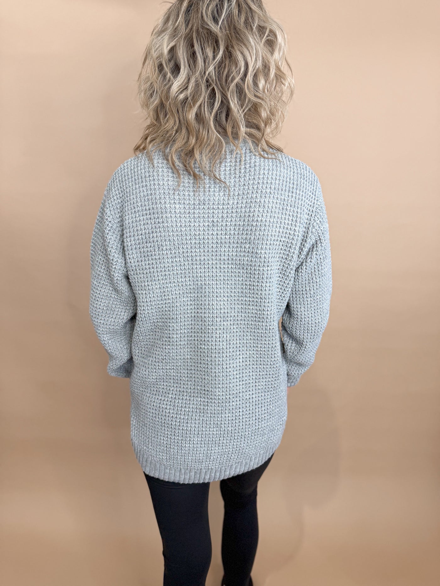 Cloud Grey Knitted Sweater