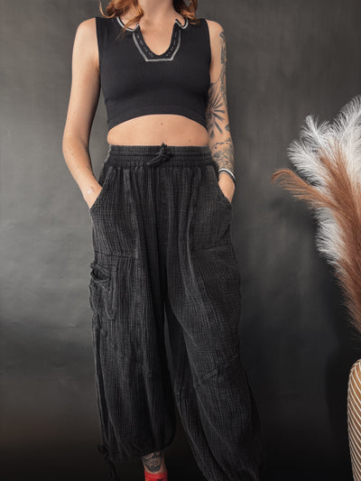 Harlem Gauze Baggy Pants