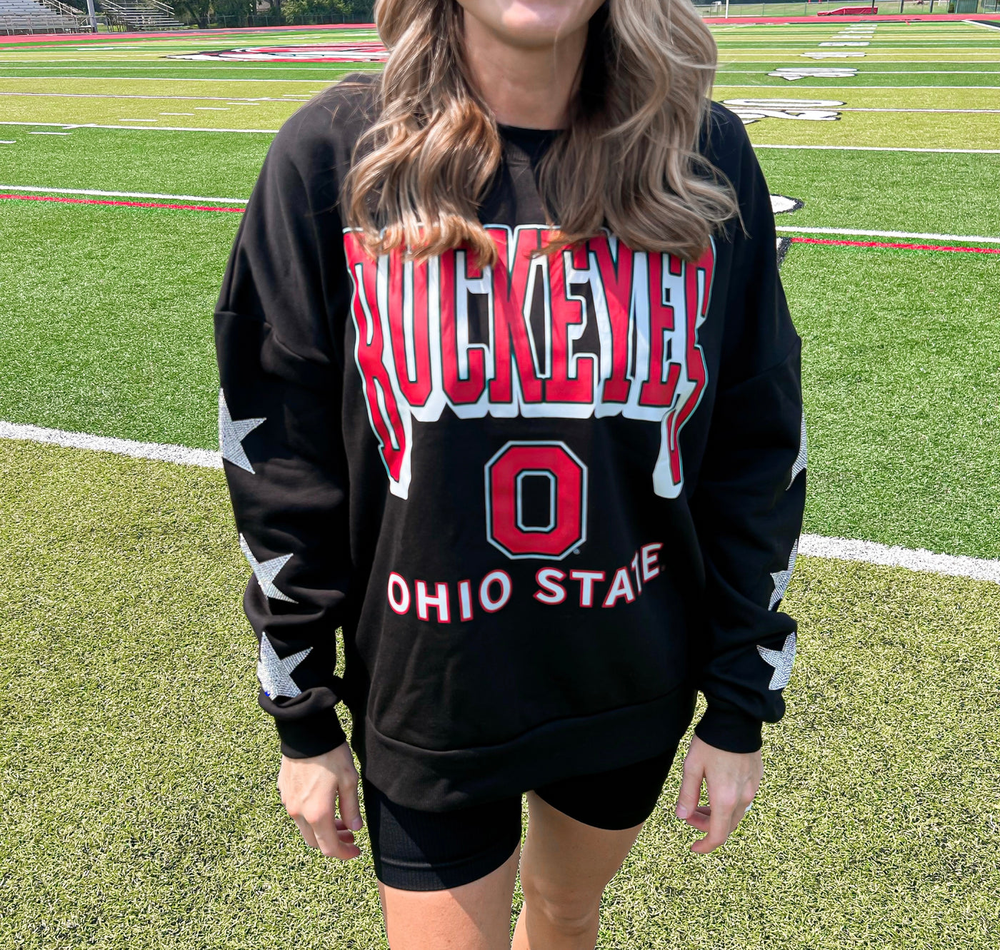 Ohio State Star Embellished Crewneck