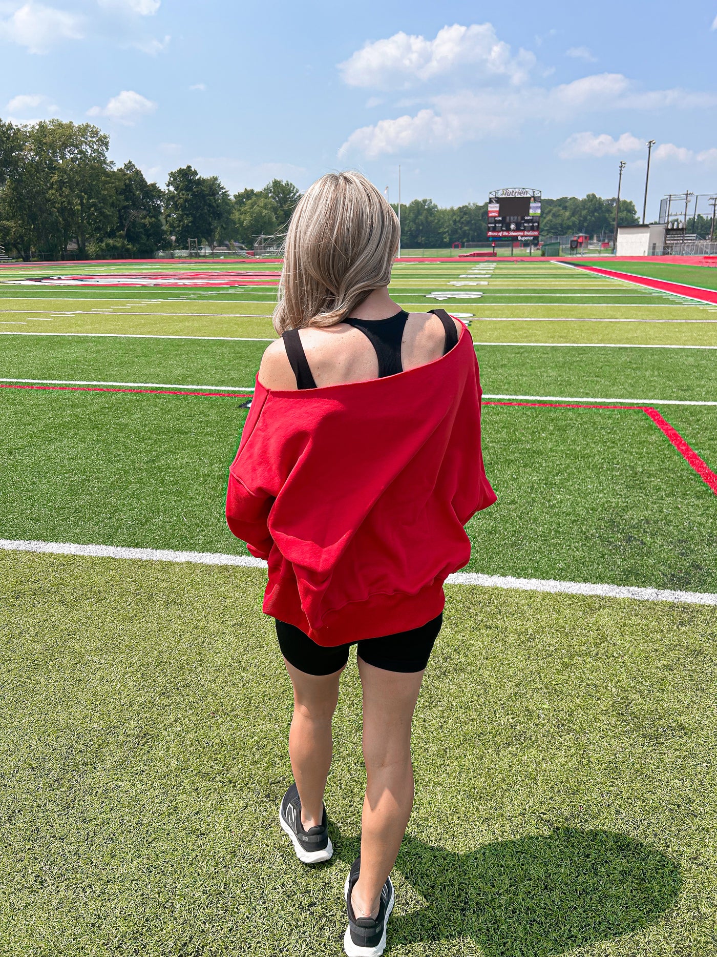 Ohio State Off The Shoulder Sweatshirt