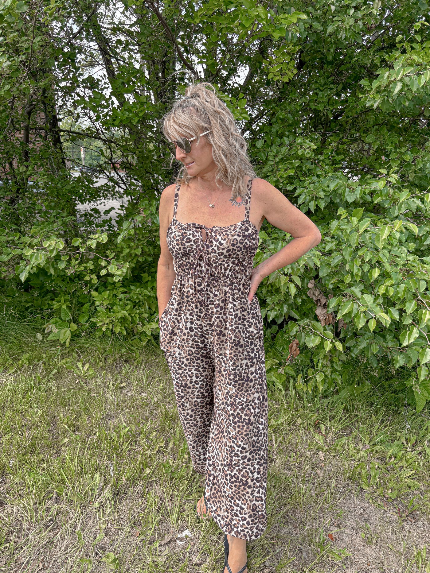 Leopard Jogger Jumpsuit