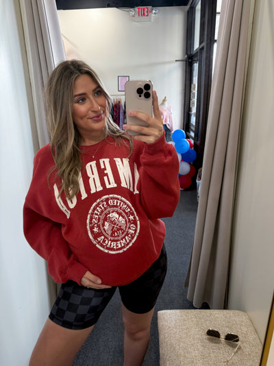 America Graphic Fleece Sweatshirt