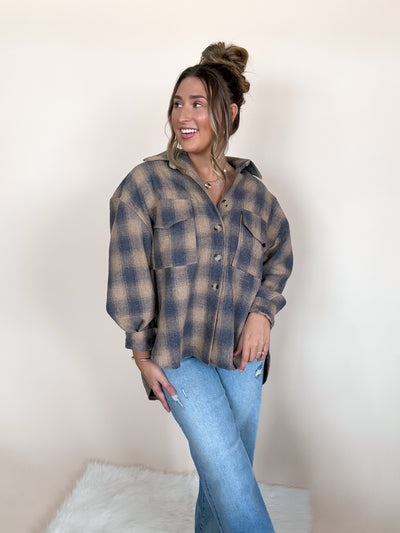 Hailey Mixed Plaid Shacket