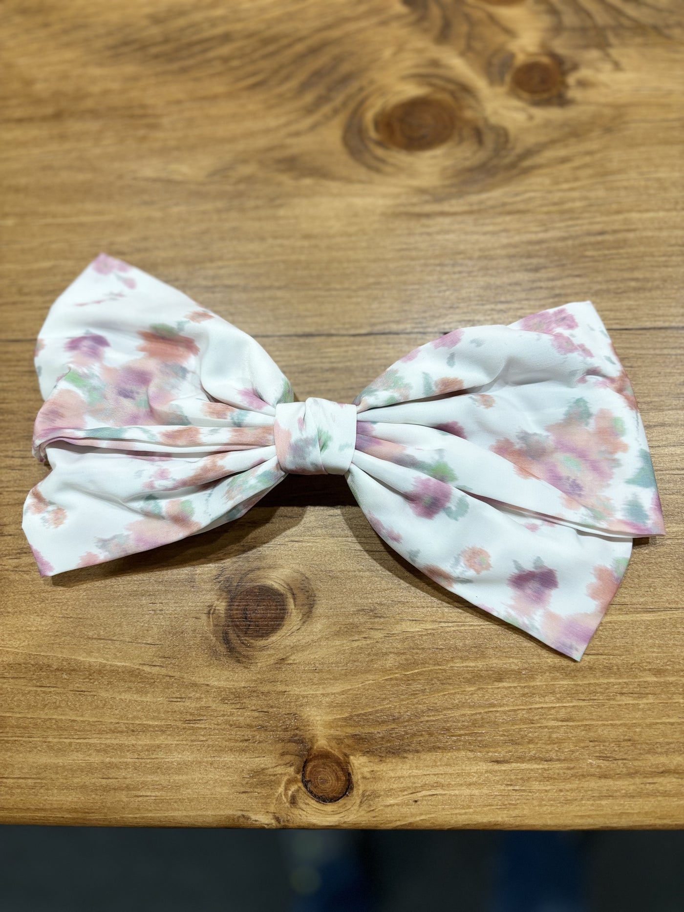 Big Hair Bow - Flower Print