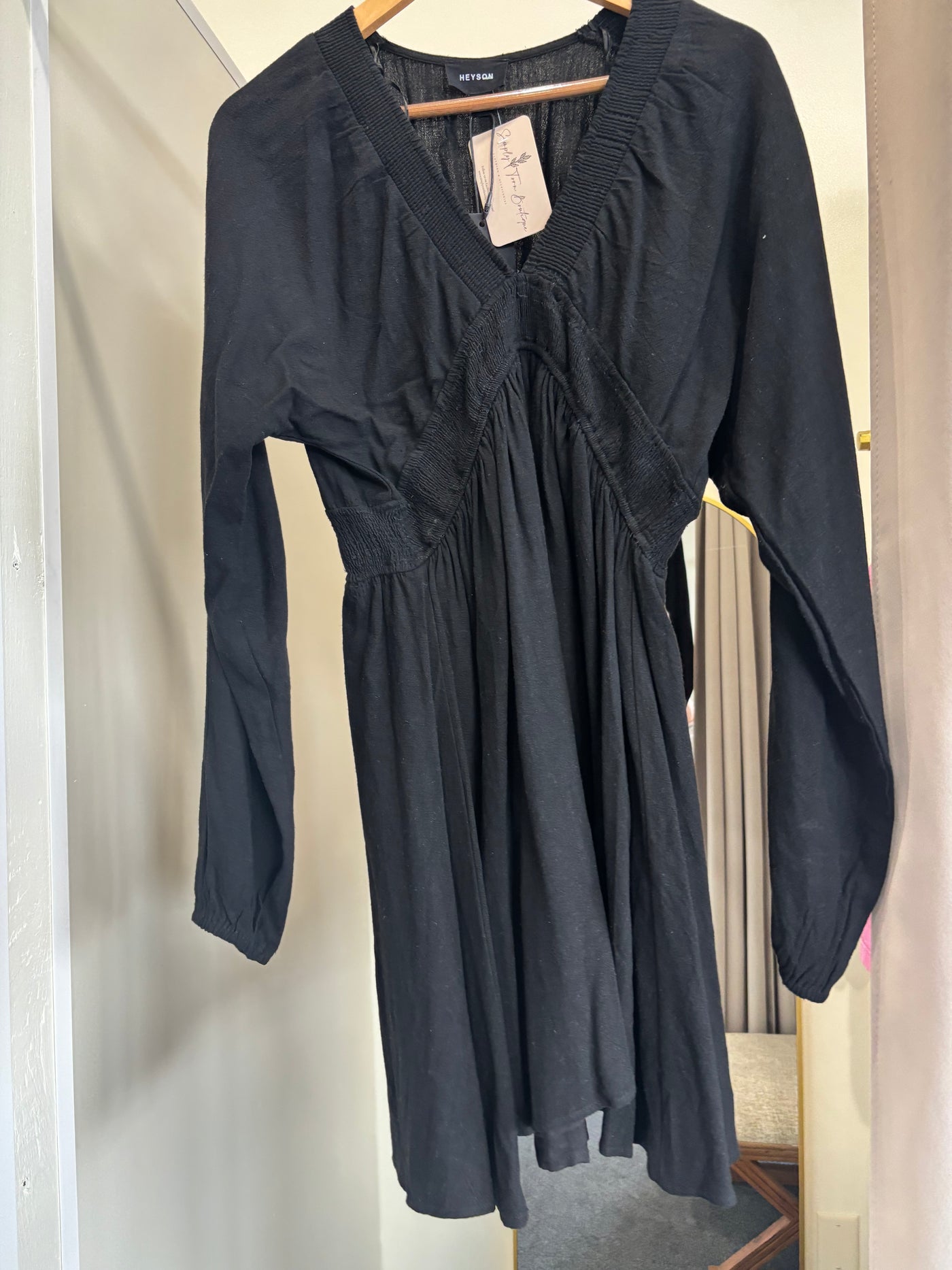 Jess Ruched Dress - Black