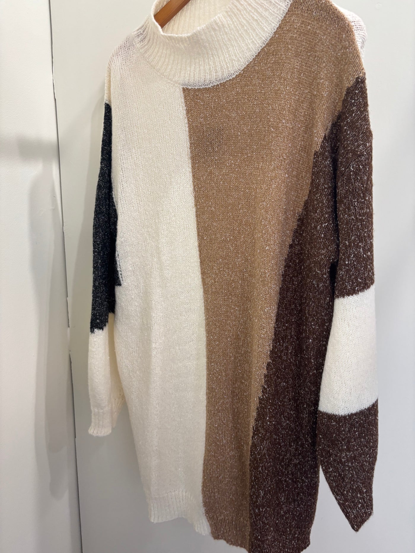 Block Sweater Dress