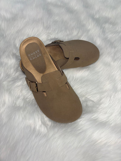 Chloe Taupe Slippers - FINAL SALE