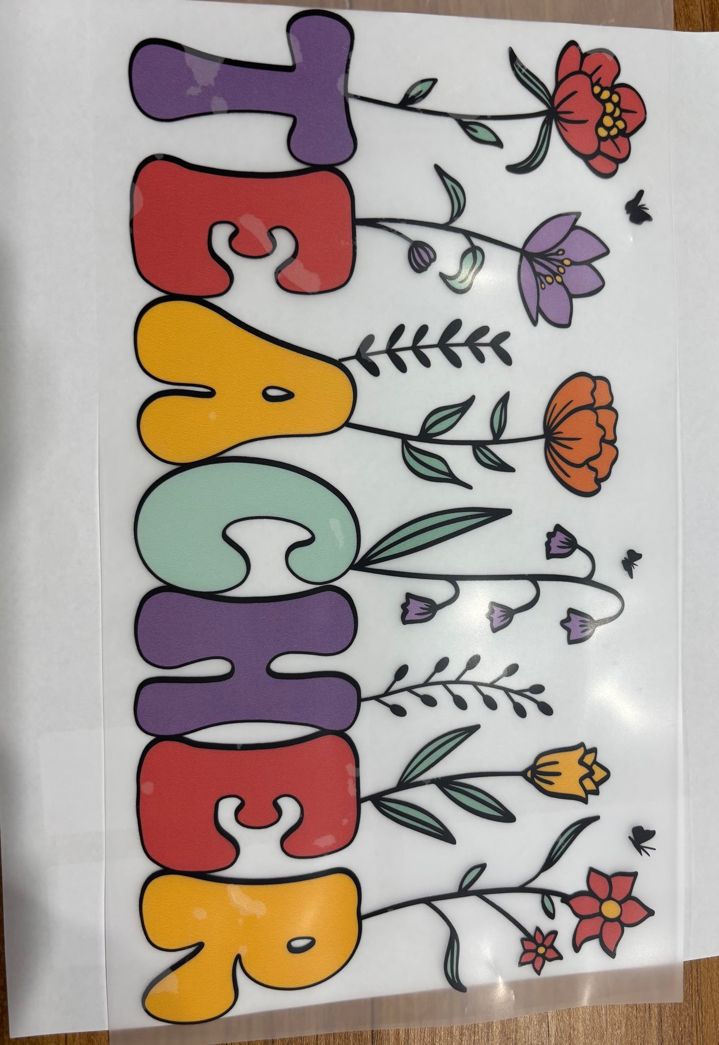 Teacher Flowers DTF