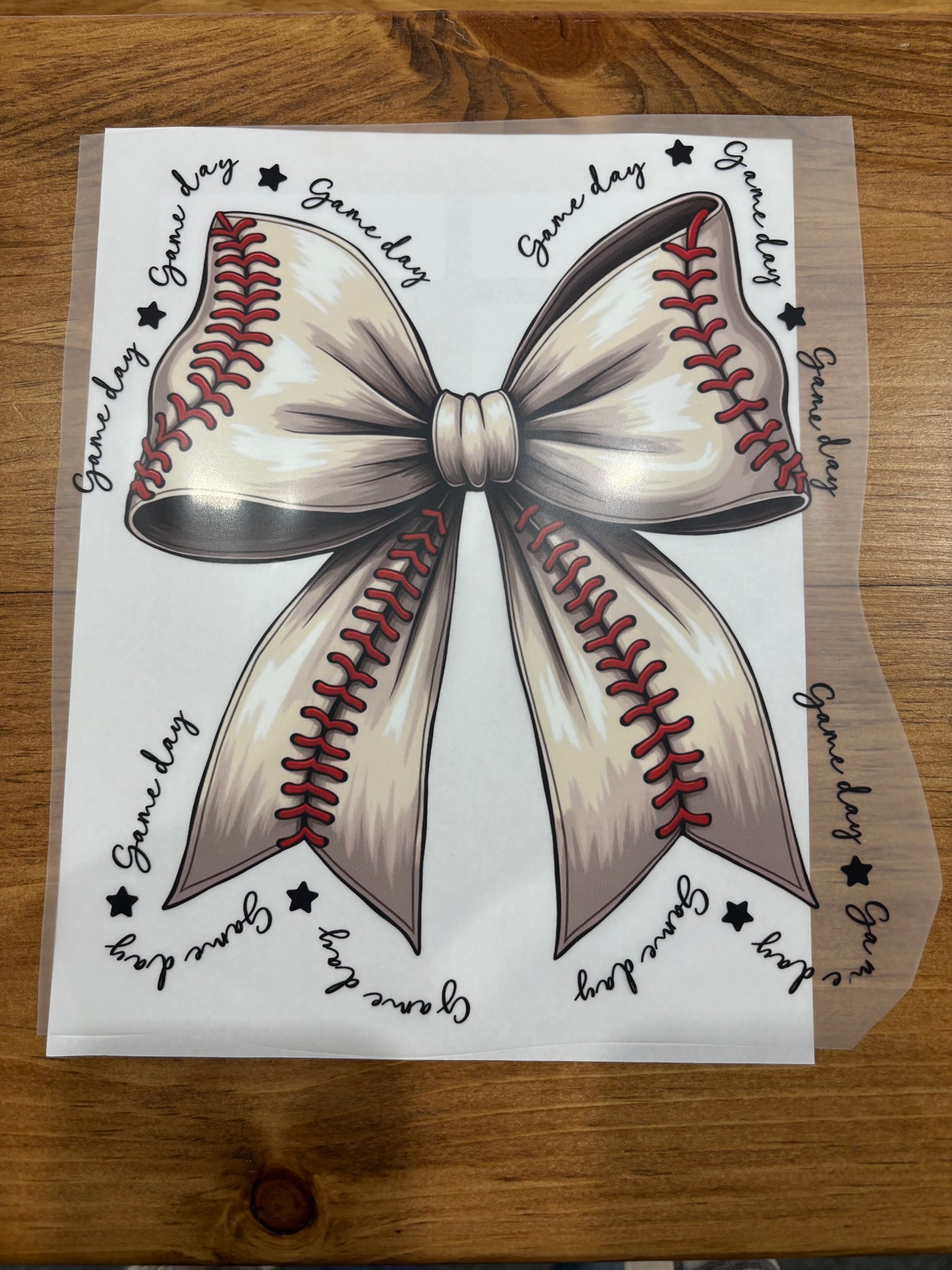 BASEBALL BOW DTF
