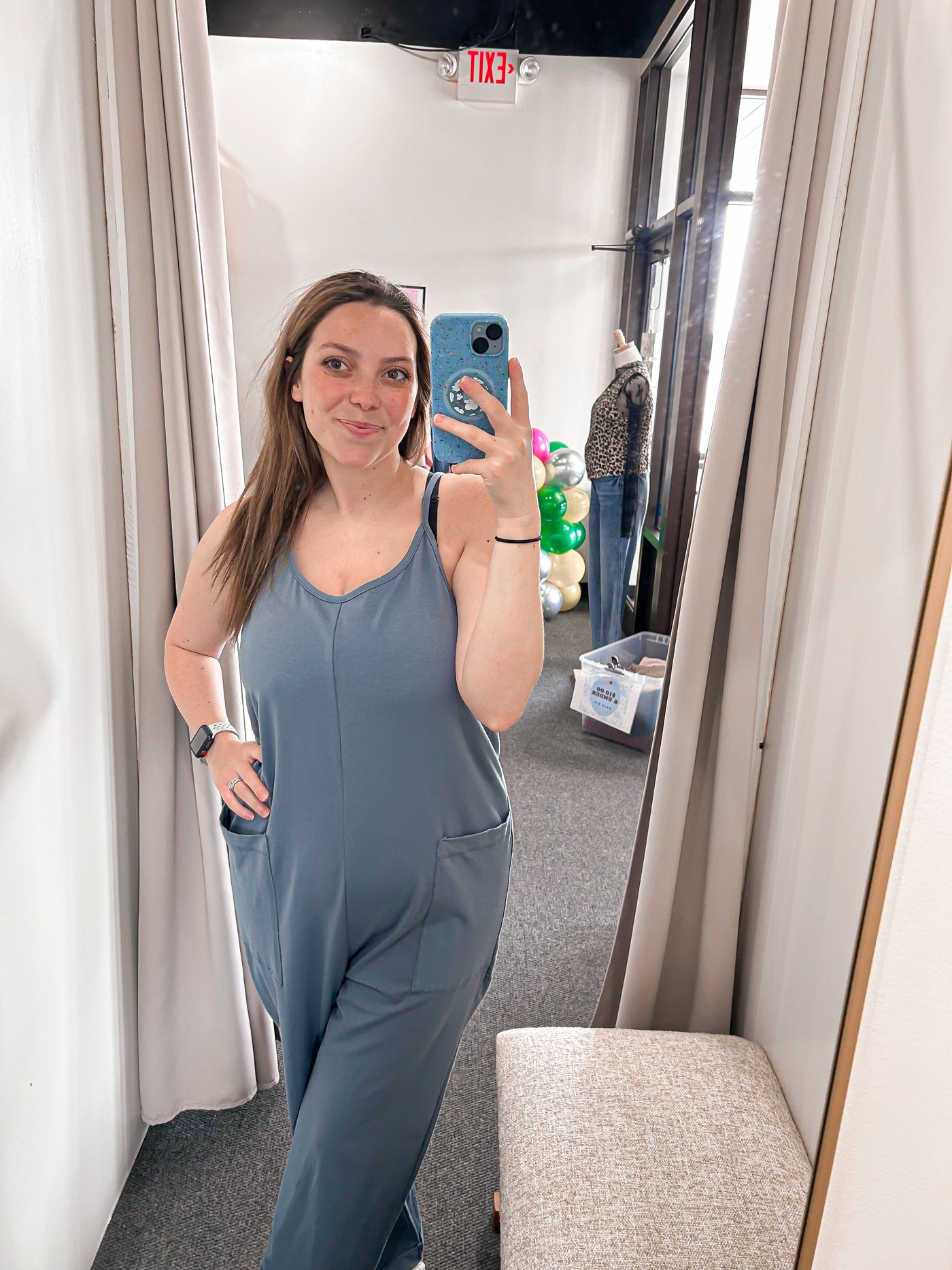 Cotton Relaxed Jumpsuit - Slate