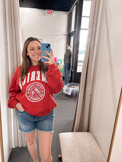 America Graphic Fleece Sweatshirt