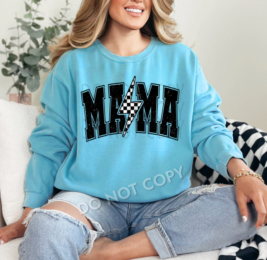Mama Checkered Blot DTF