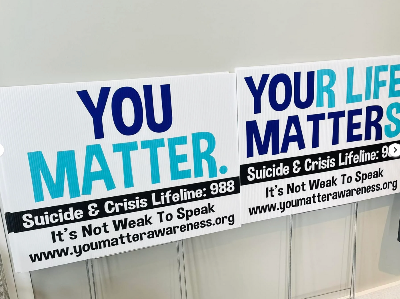 You Matter Yard Sign - PICK UP ONLY