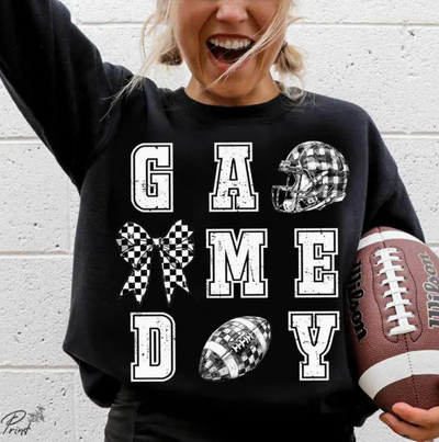 Game Day Checkered Crewneck