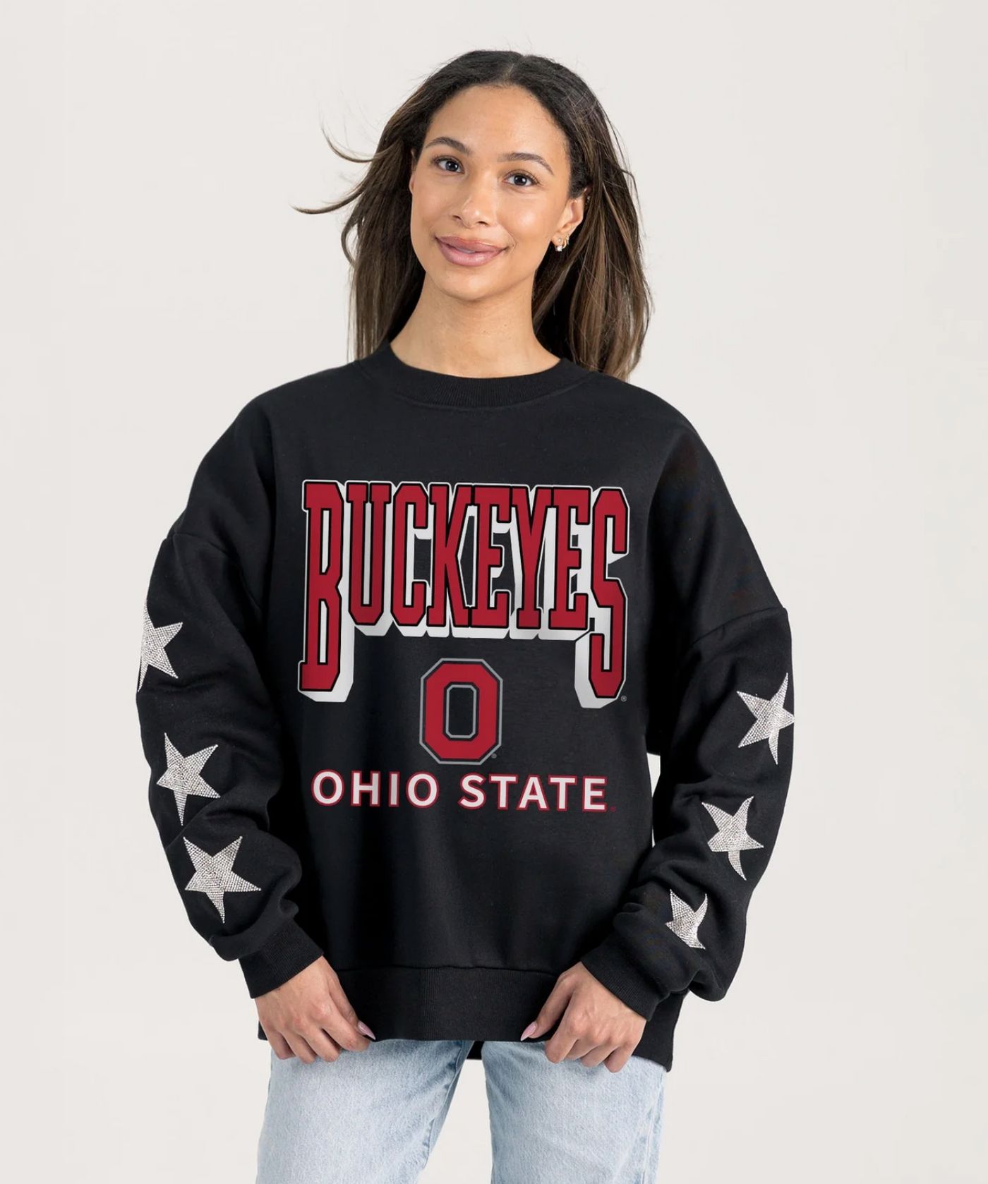 Ohio State Star Embellished Crewneck