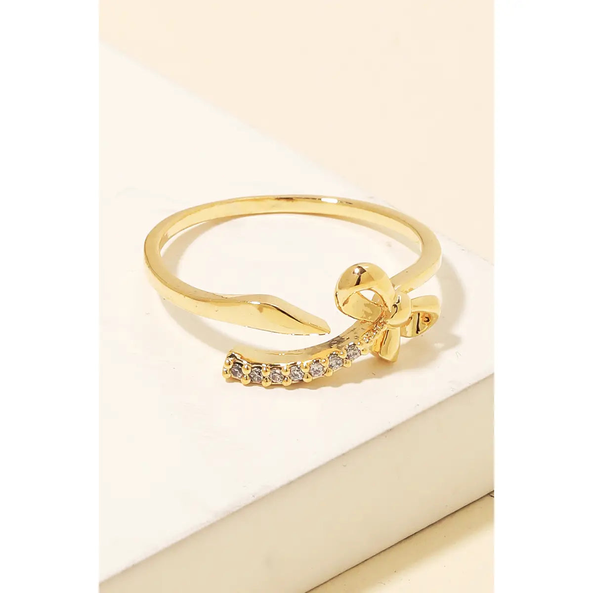 Gold Bow Ring